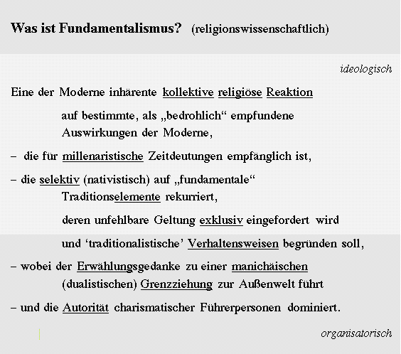 Fundamentalismus-Definition