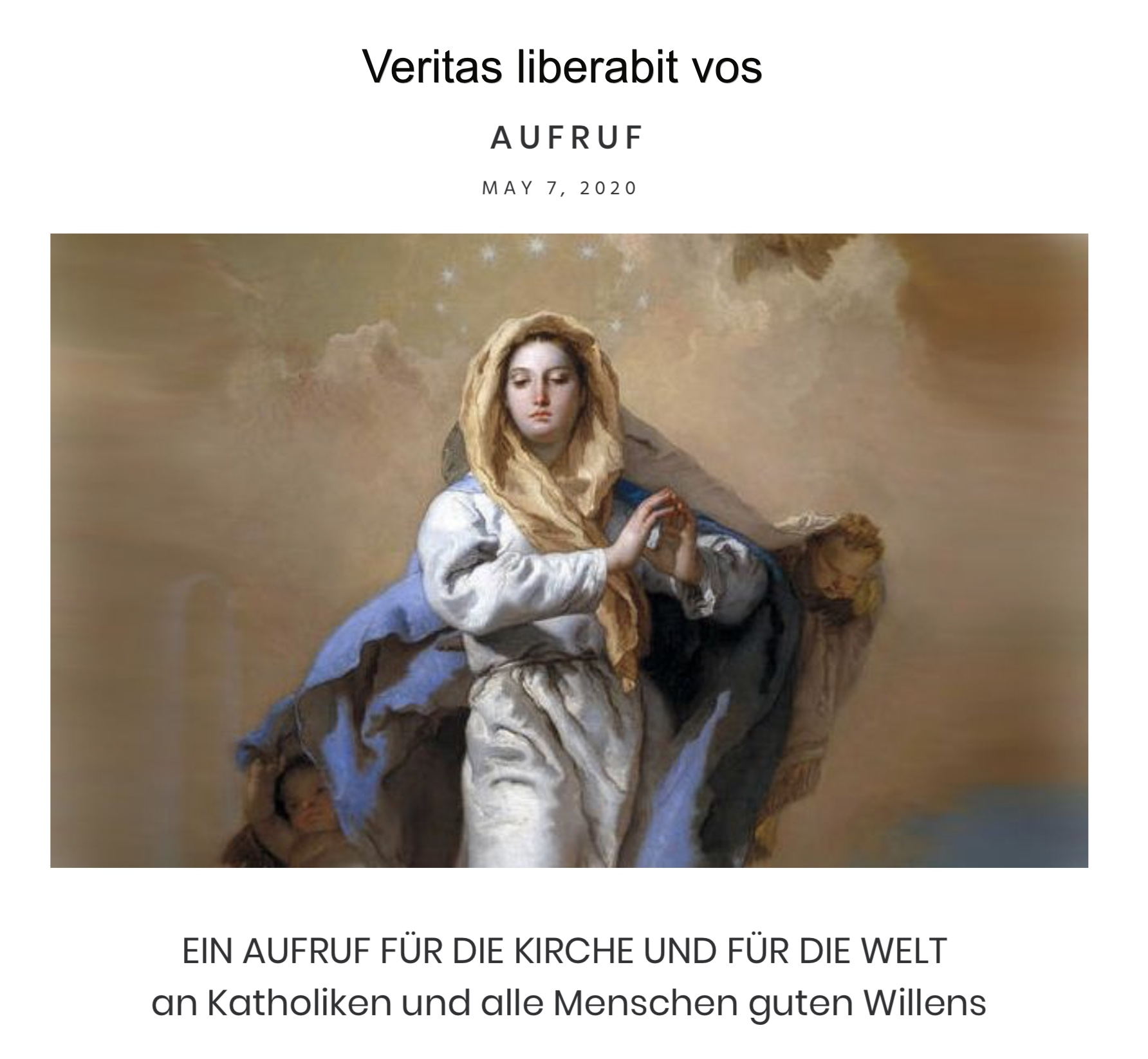 Logo von Veritas liberabit vos