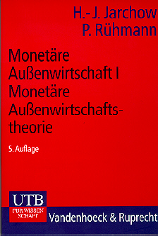 Lehrbuch Monetre Auenwirtschaftstheorie I